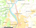 Map commune FR insee code 26058